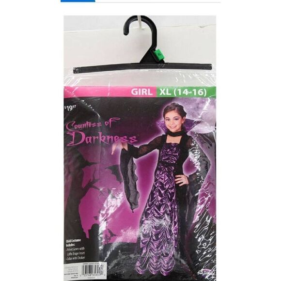 FUN WORLD KIDS COUNTESS OF DARKNESS COSTUME - Picture 2 of 4